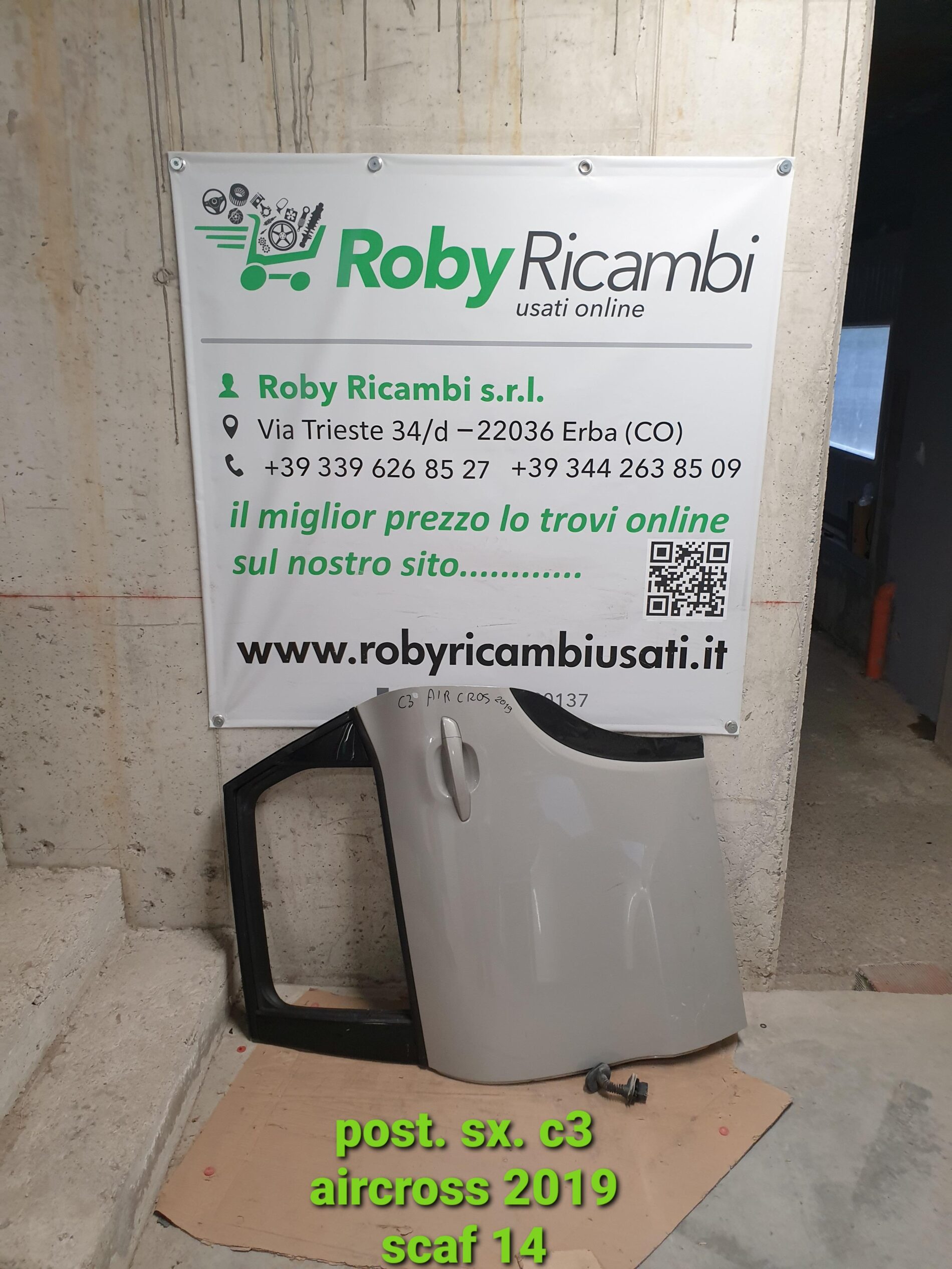 Porta/Portiera post. sx. CItroen c3 Aircross – 2019