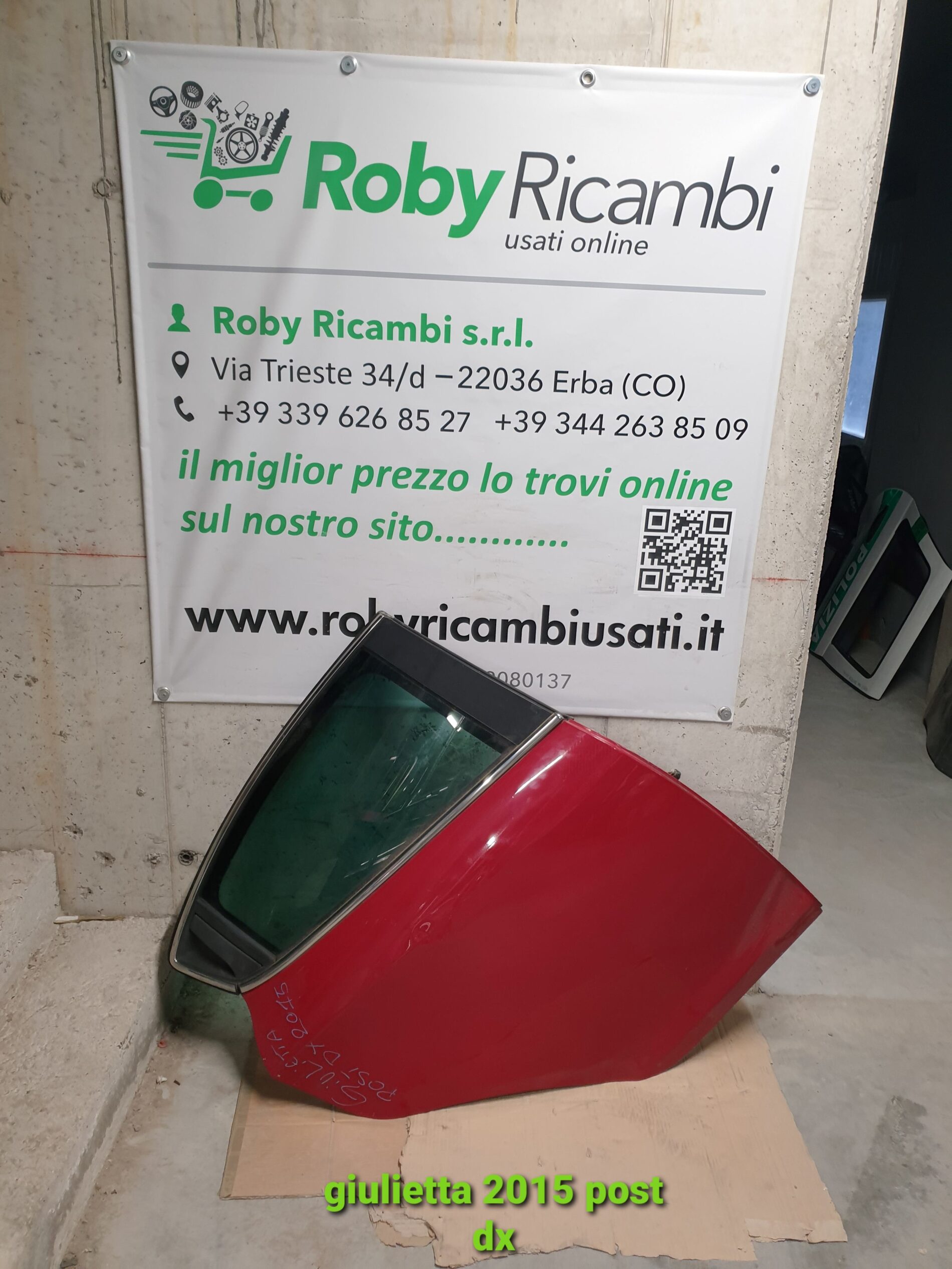 Porta/Portiera posteriore destra Alfa Romeo Giulietta – 2015