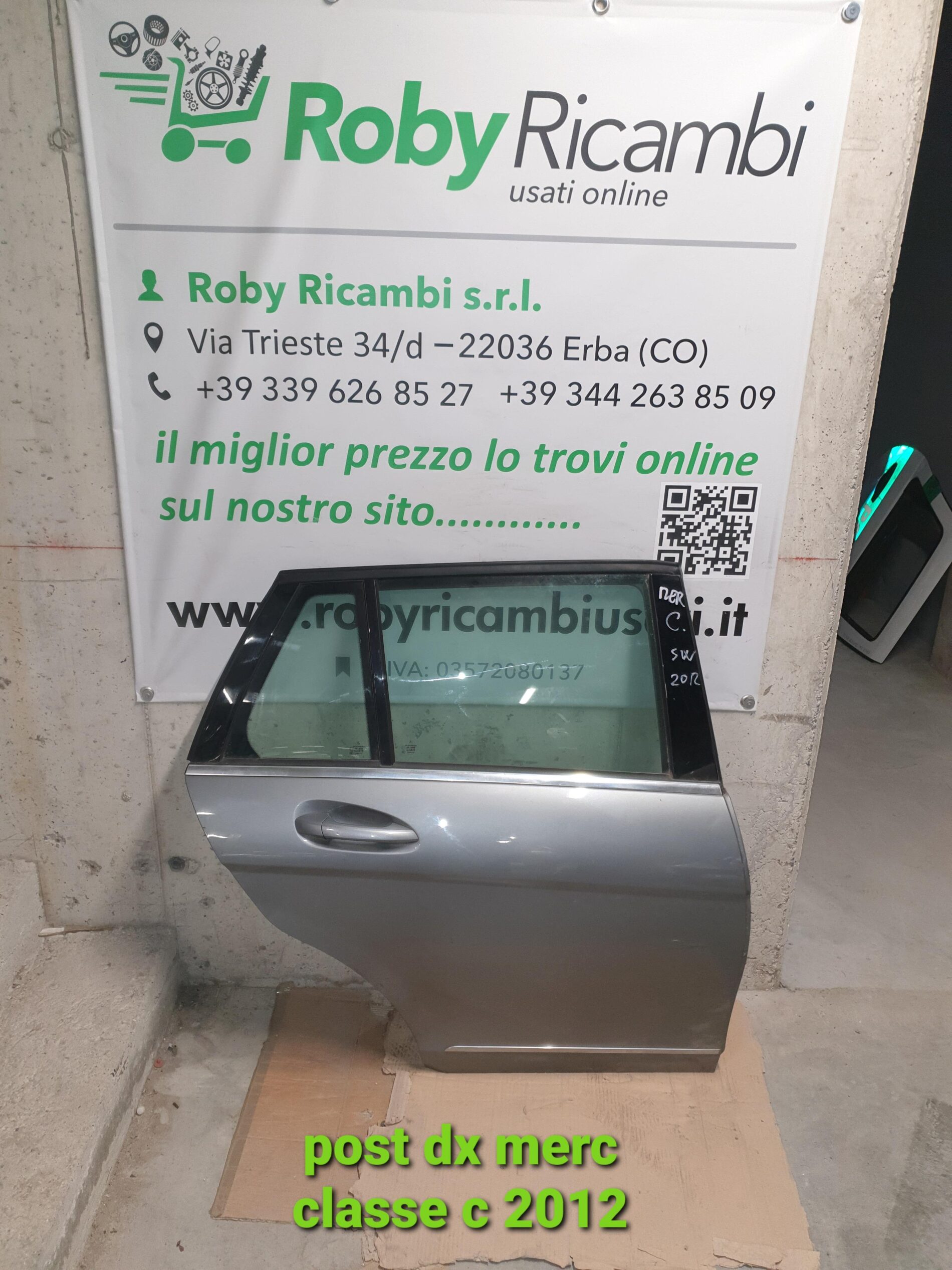 Porta/Portiera posteriore destra Mercedes Classe C S.W. – 2012