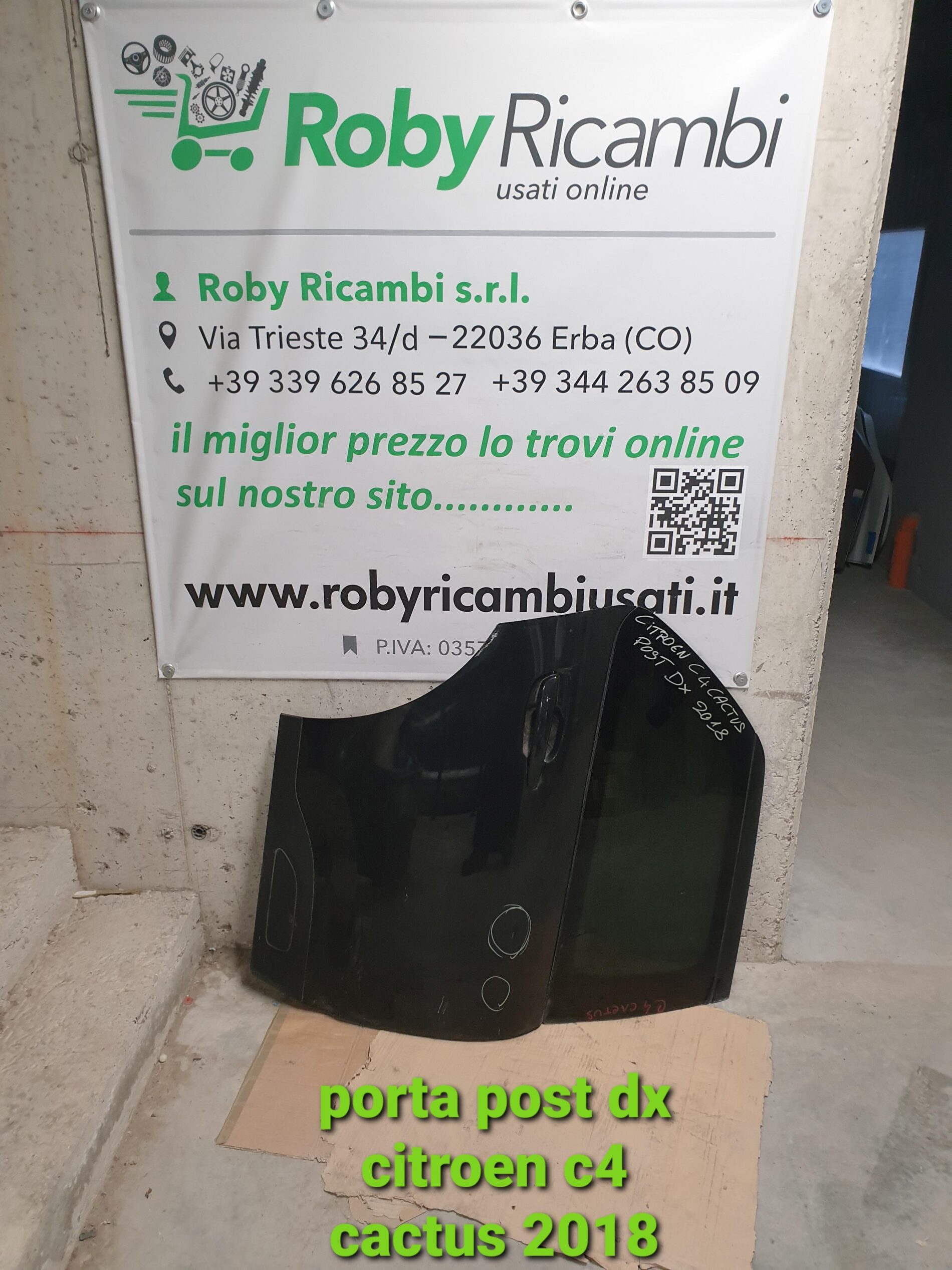 Porta/Portiera posteriore destra Citroen c4 cactus – 2018