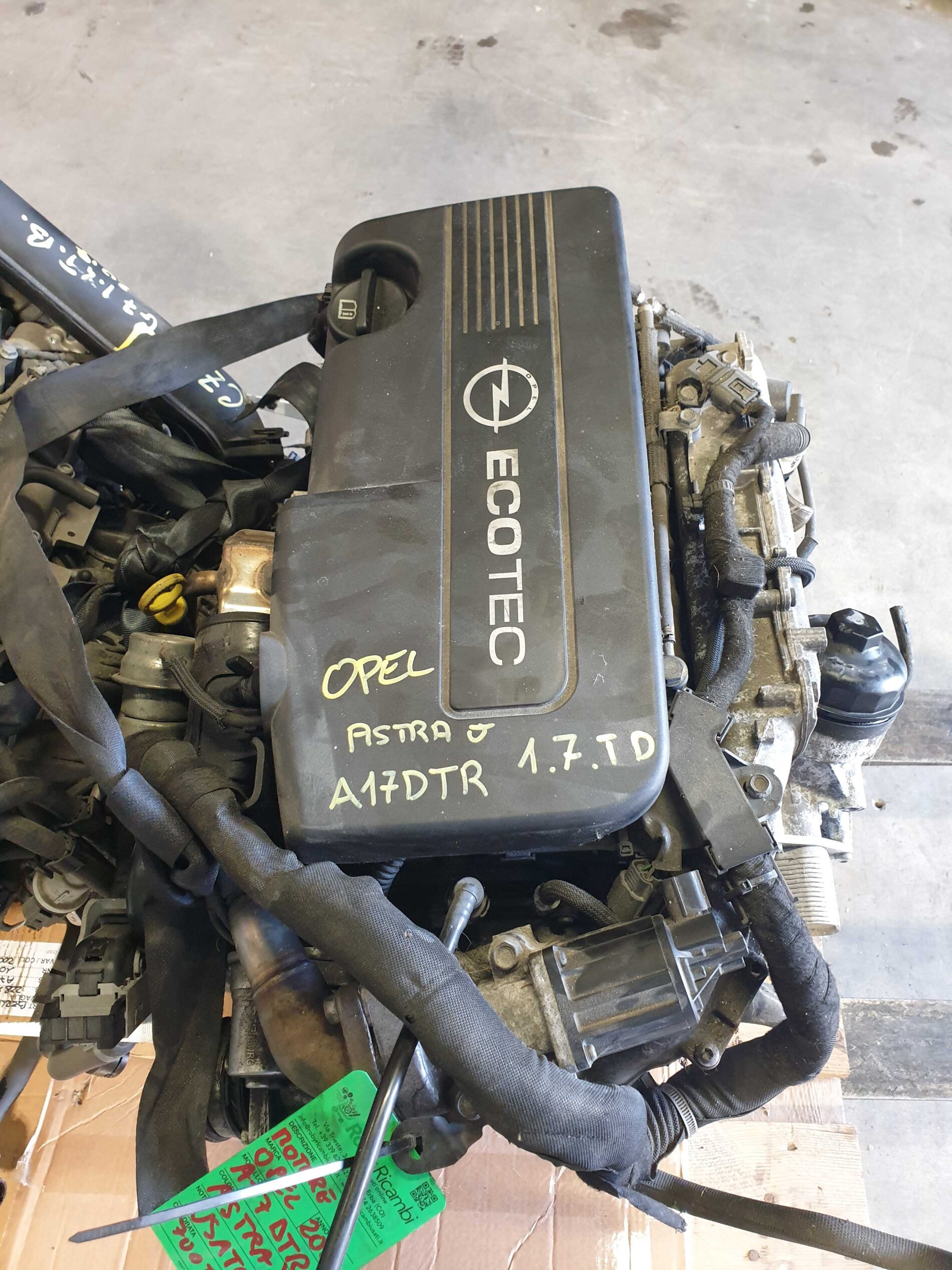 Motore per Opel Astra J – A17DTR – 1.7 td – 2015