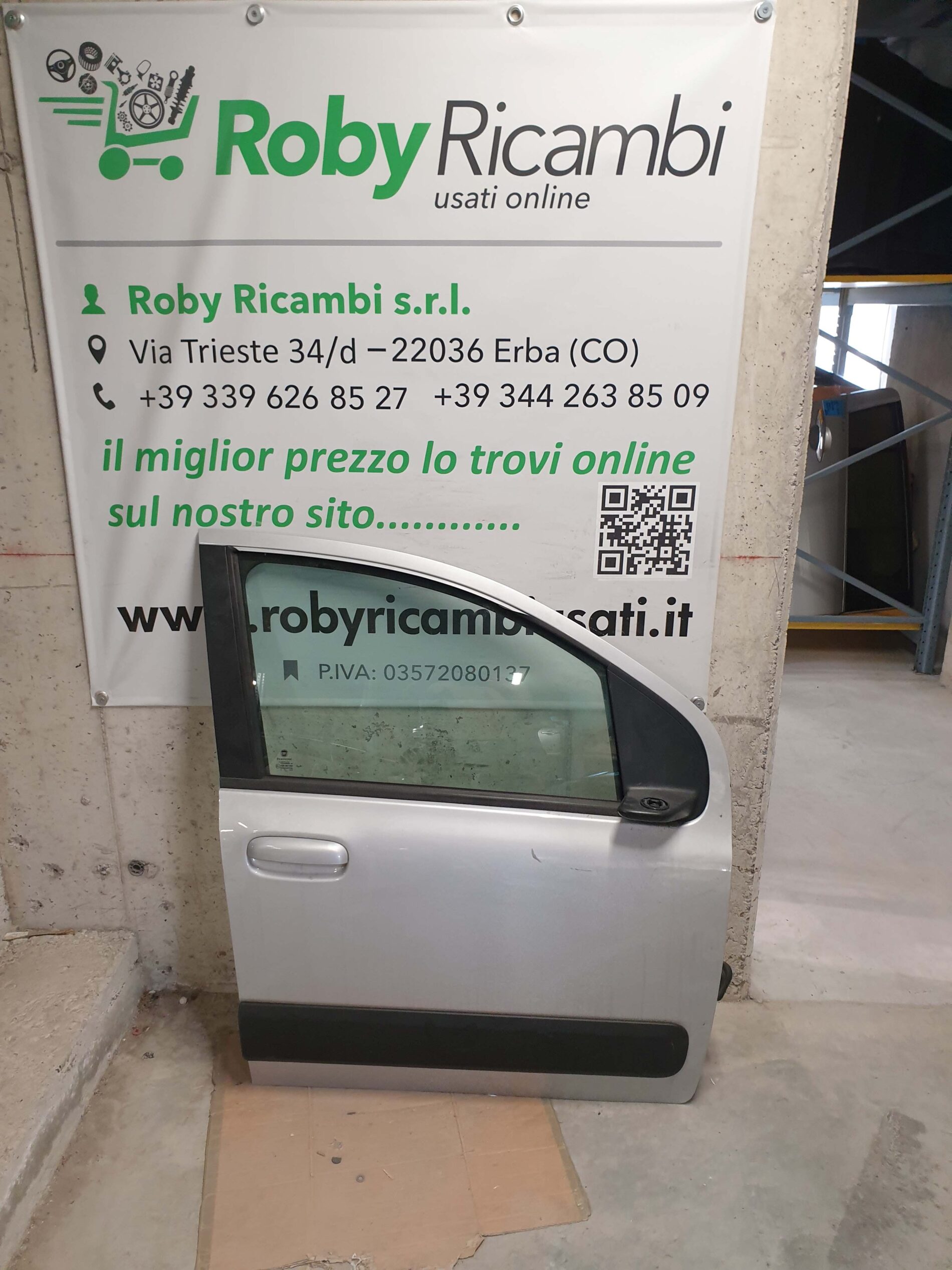 Porta/Portiera Anteriore Destra New Panda Con Fascia – 2017