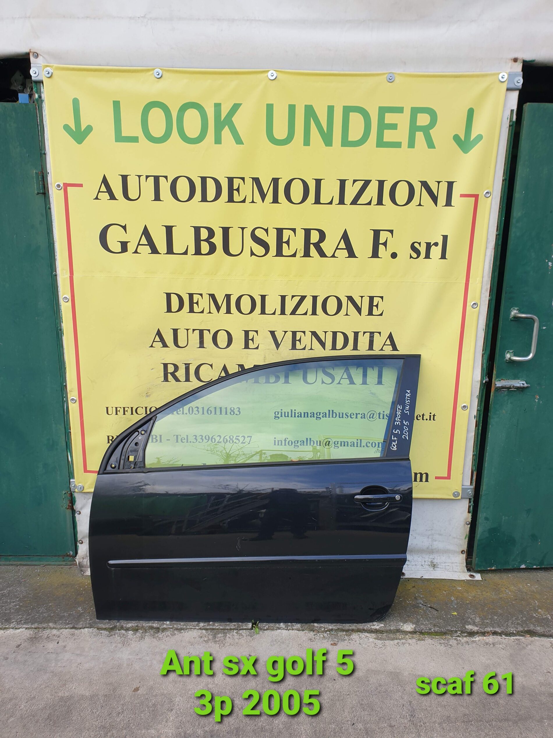 Porta/Portiera Sinistra x Volkswagen Golf 5 – 3 Porte – 2005