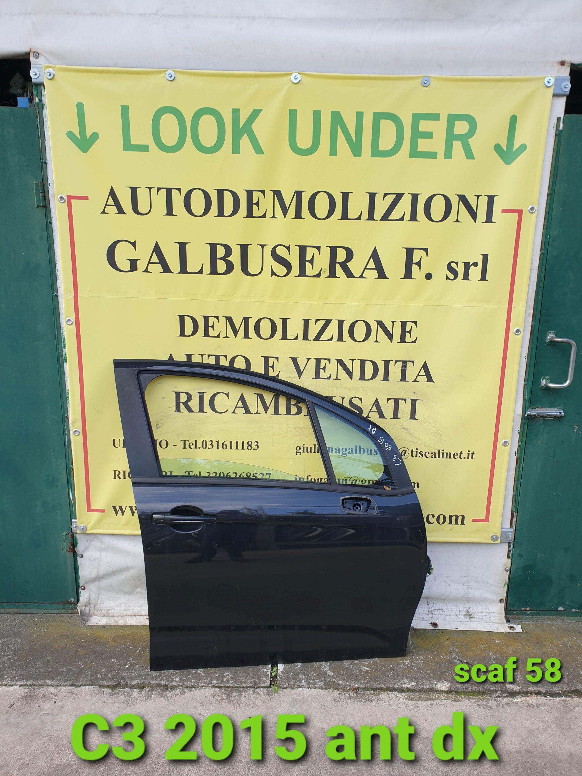 Porta/Portiera Anteriore Destra x Citroen C3 – 2015