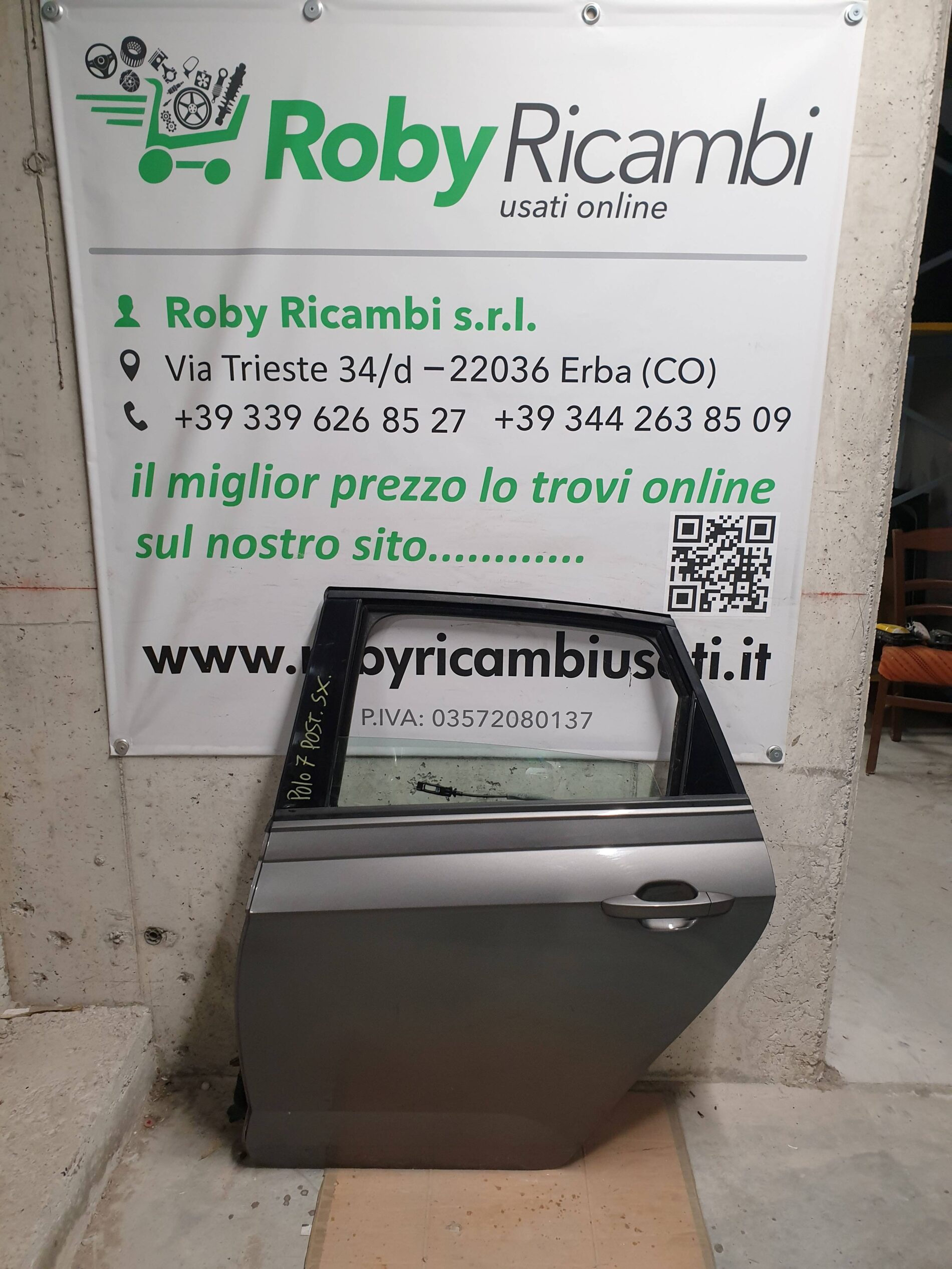 Porta/Portiera Posteriore Sinistra x Volkswagen Polo 7 – 2019